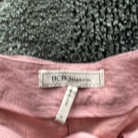 BCBGeneration Soft Pink Belted High Waisted Pants - Picture 3 of 4